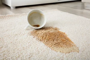 پاک کردن لکه قهوه از روی فرش