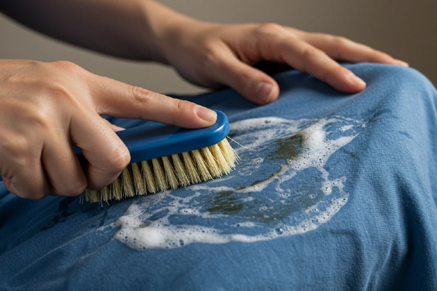 از بین بردن لکه چربی کهنه روی لباس