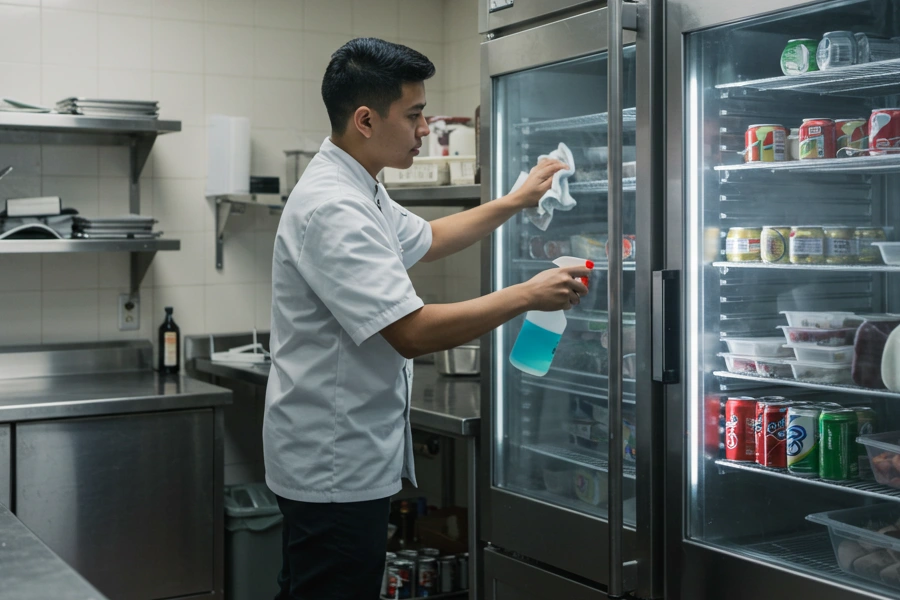 تمیز کردن یخچال صنعتی