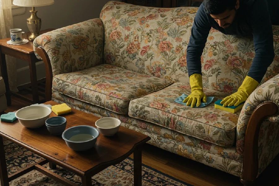 شستن مبل در خانه