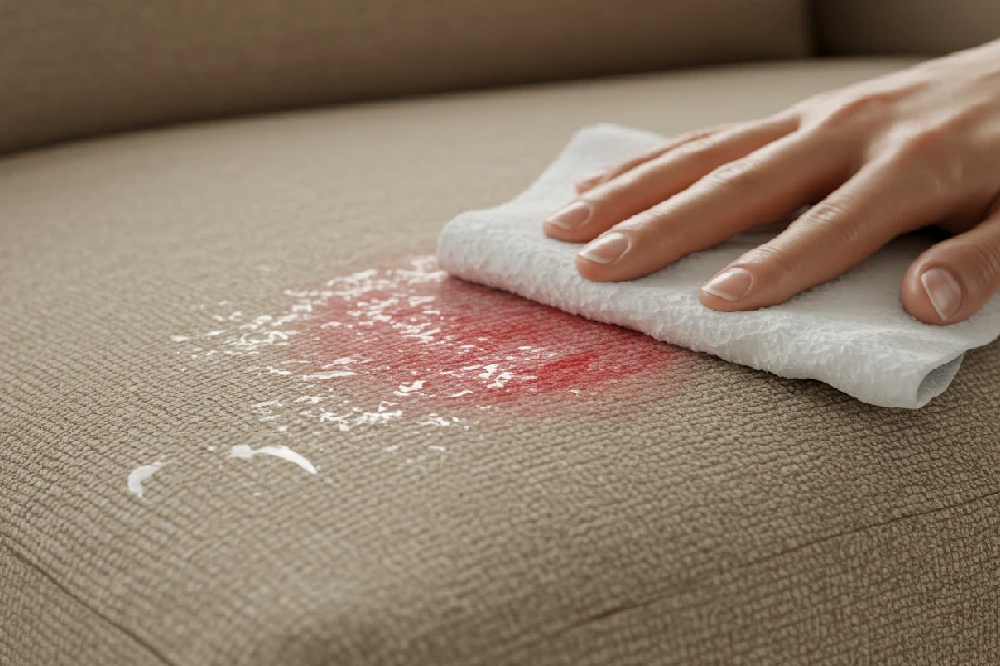 پاک کردن لکه رژ لب