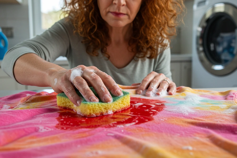 پاک کردن لکه رژ لب