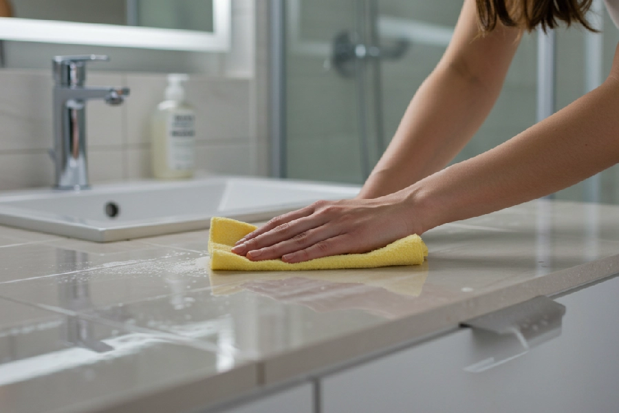 برق انداختن سرامیک دستشویی