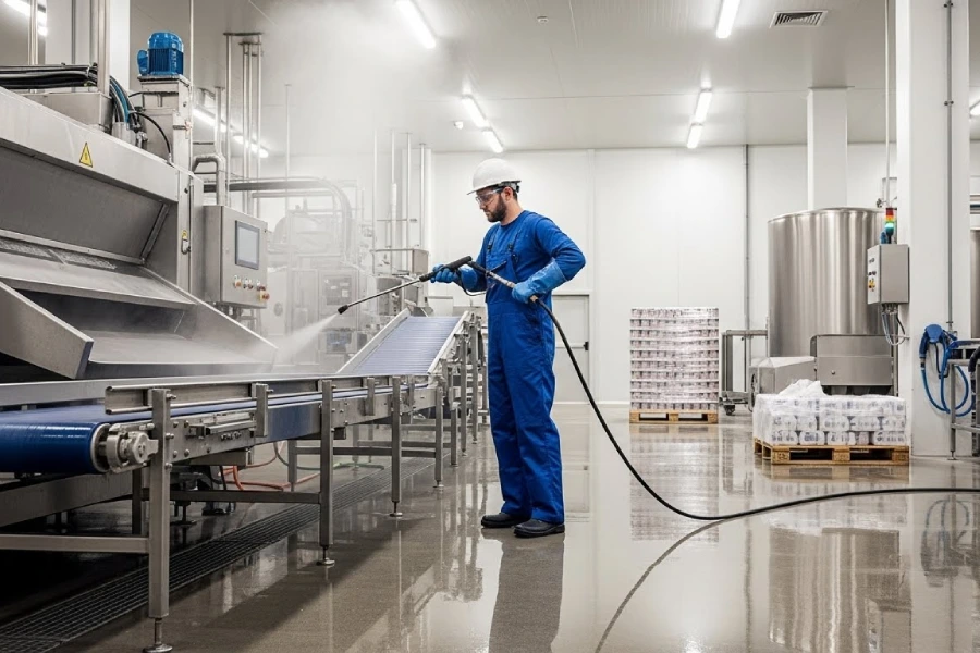 ضدعفونی سالن تولید