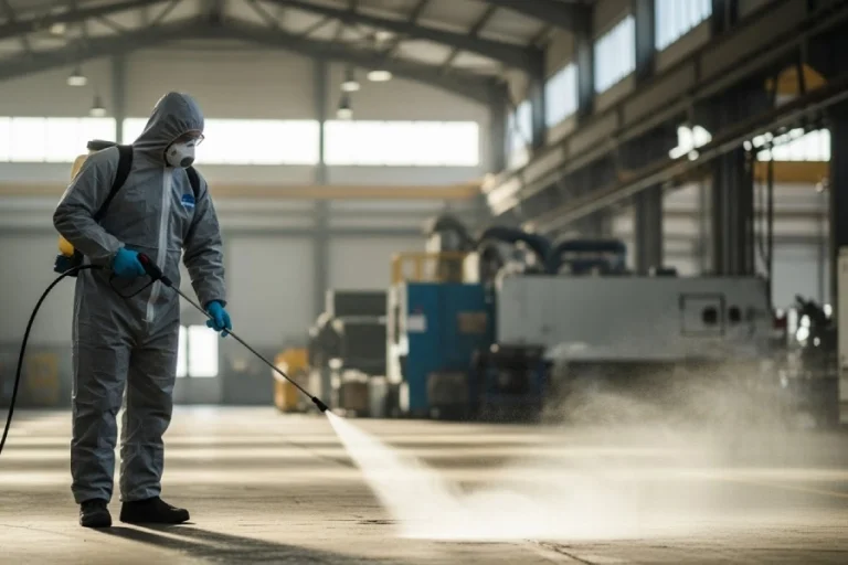 ضدعفونی سالن تولید